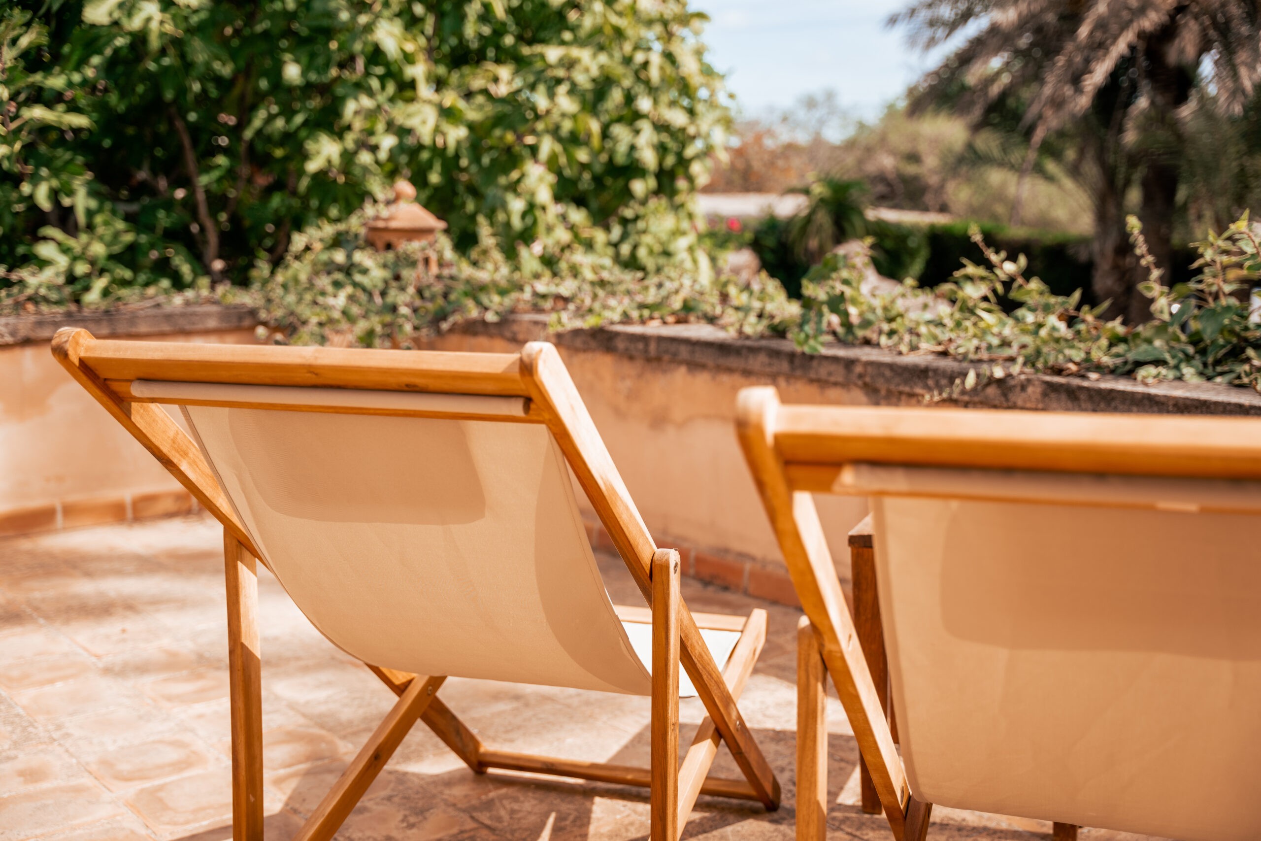 Terraza privada de Son Barceló Mas
