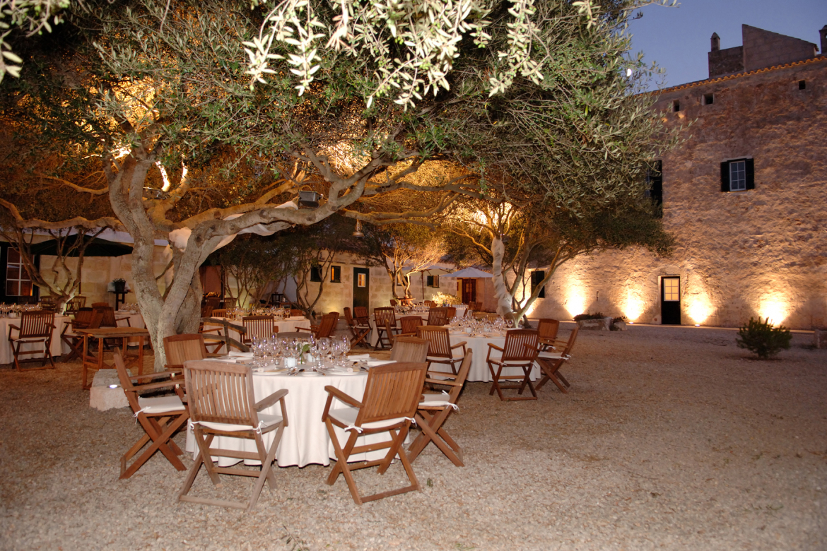 Terraza del restaurante de Alcaufar Vell