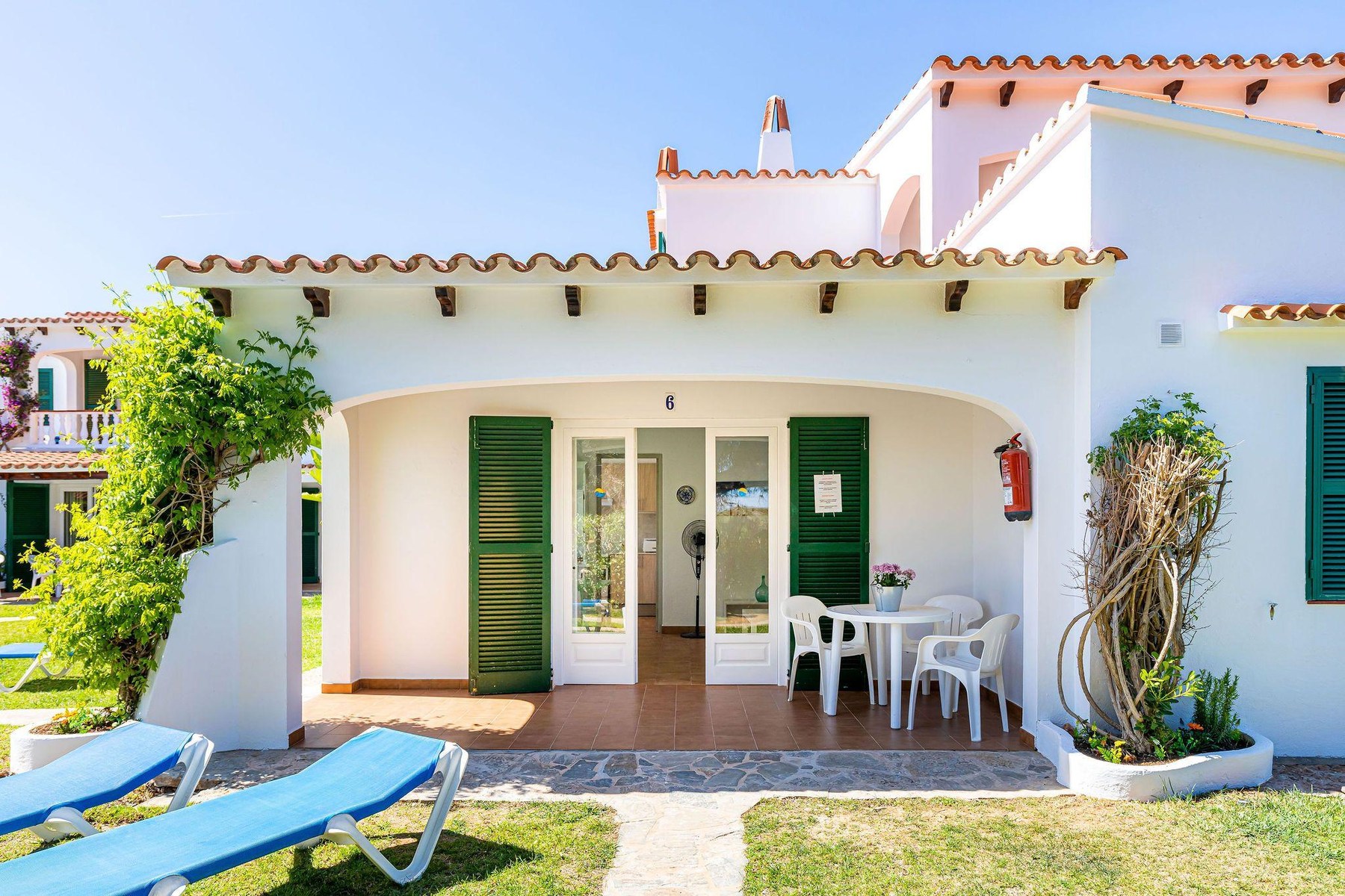 Terraza de un apartamento de Arenal Playa