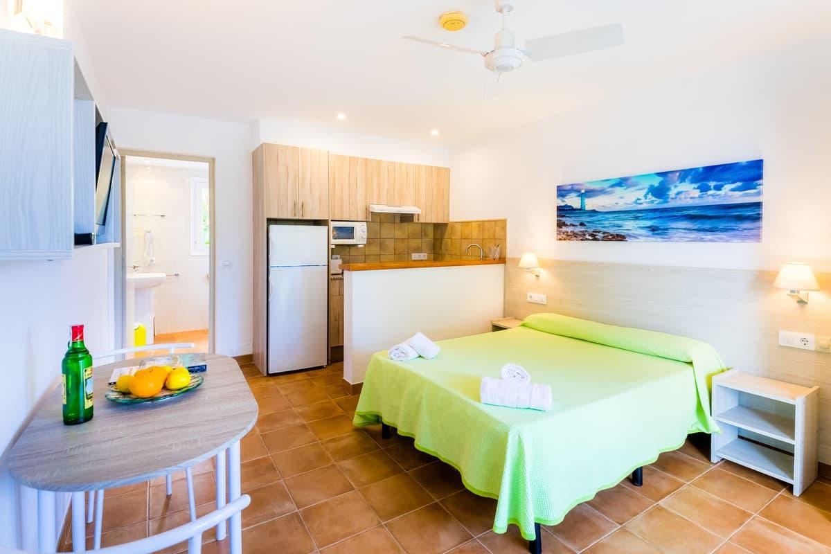 Zona de dormir del estudio de Arenal Playa