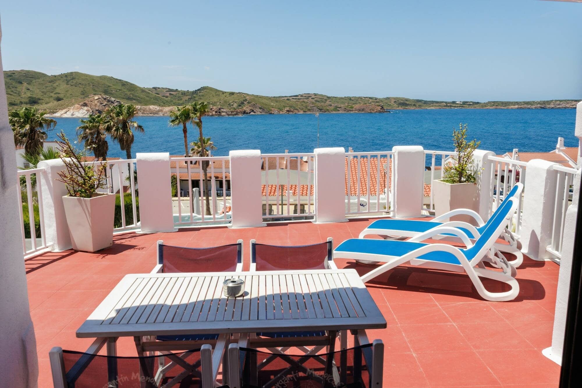 Terraza con vistas al mar
