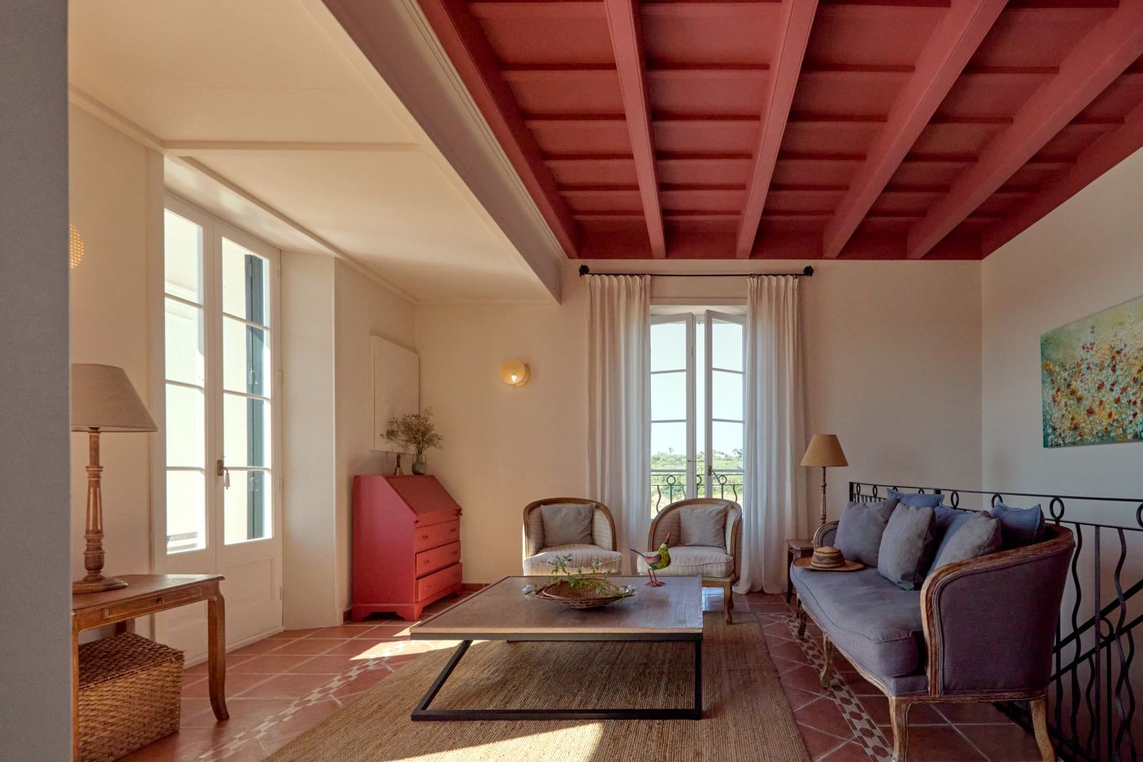 Salón de una suite de Son Granot