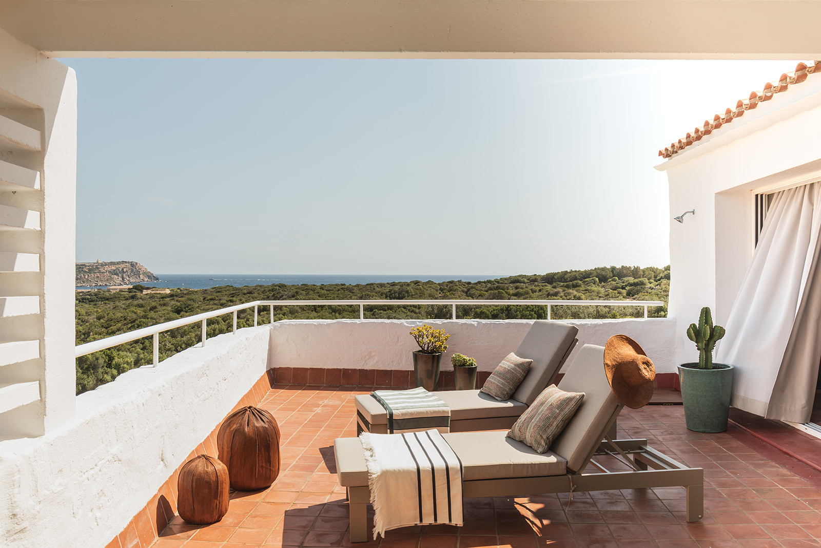Terraza con vistas al campo