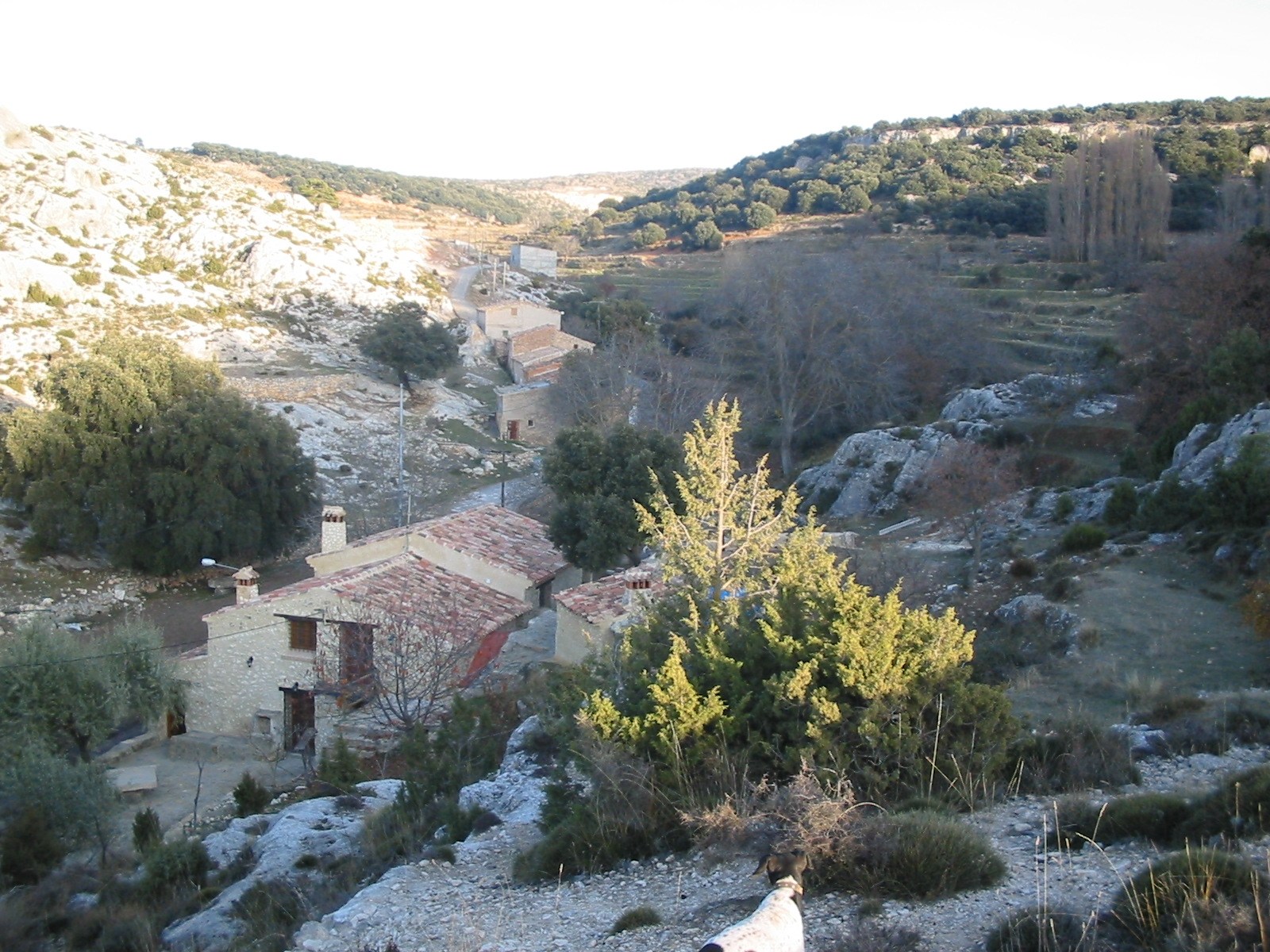 Vista de las casas Aguablanca