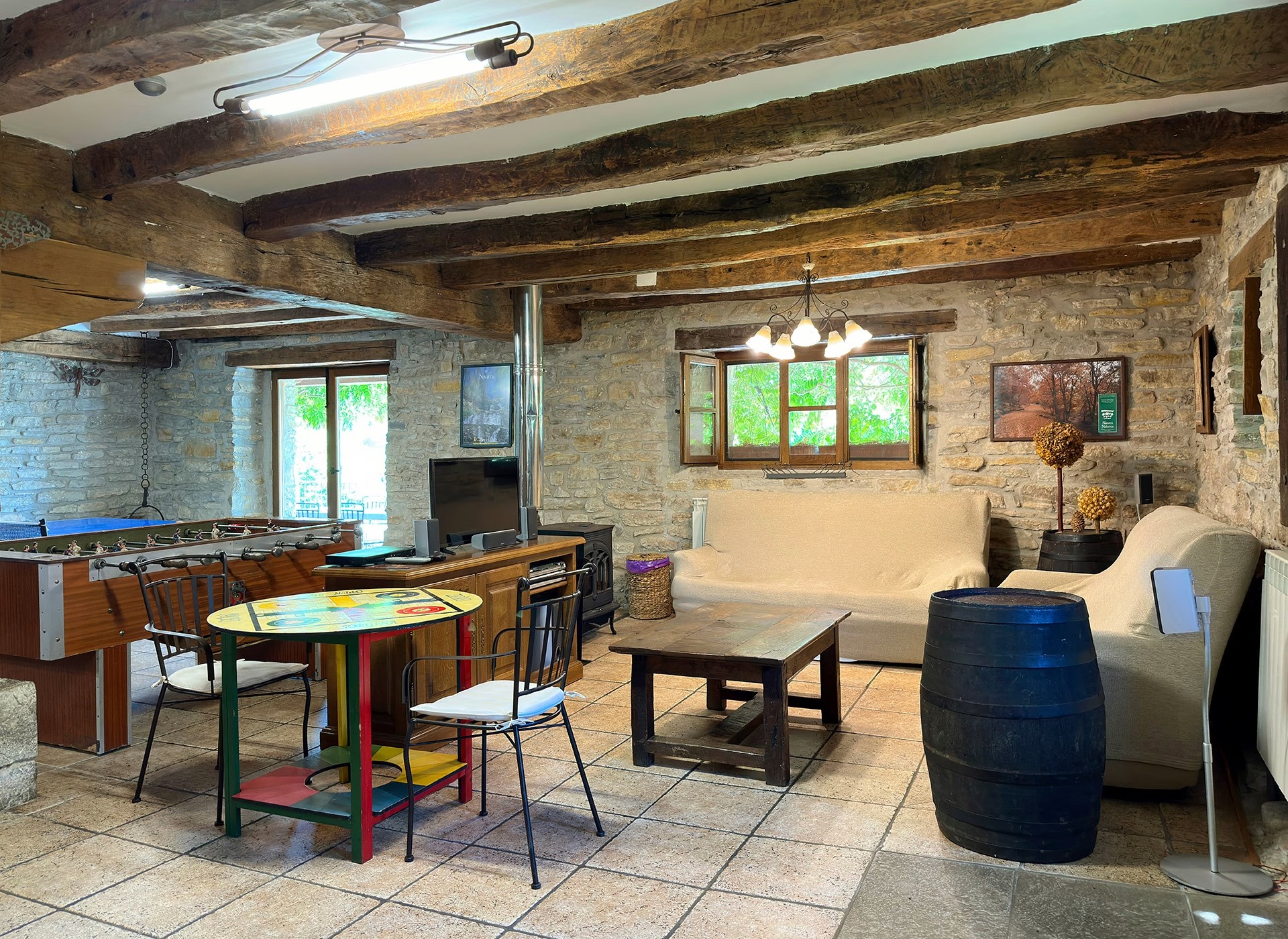 Sala de juegos de Casa Rural Etxeberria