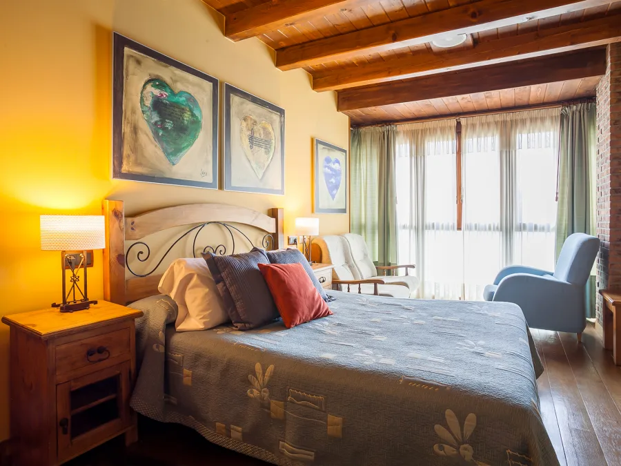 Habitación doble del Hotel Rural Irati