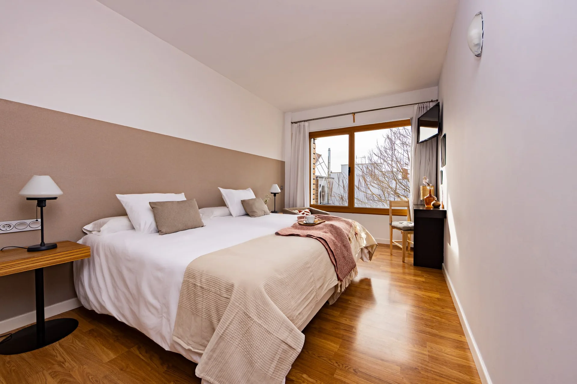 Habitación doble estándar del Eco Hotel Terrafranca en Frómista, Palencia