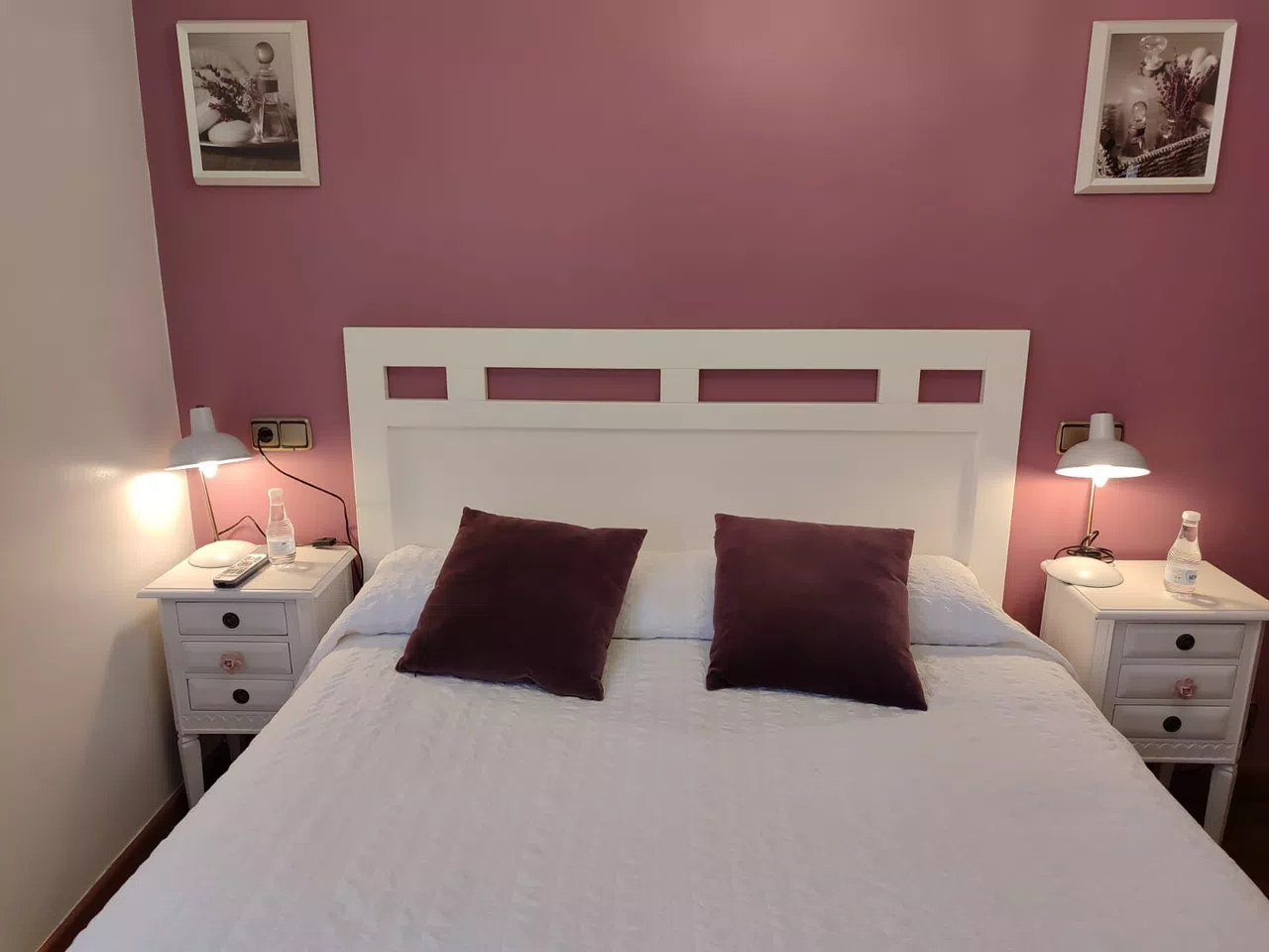 Habitación del Hostal El Resbalón en Cervera de Pisuerga