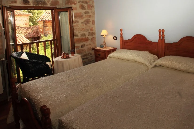 Dormitorio de la habitación Verano de Casa Rural La Galana