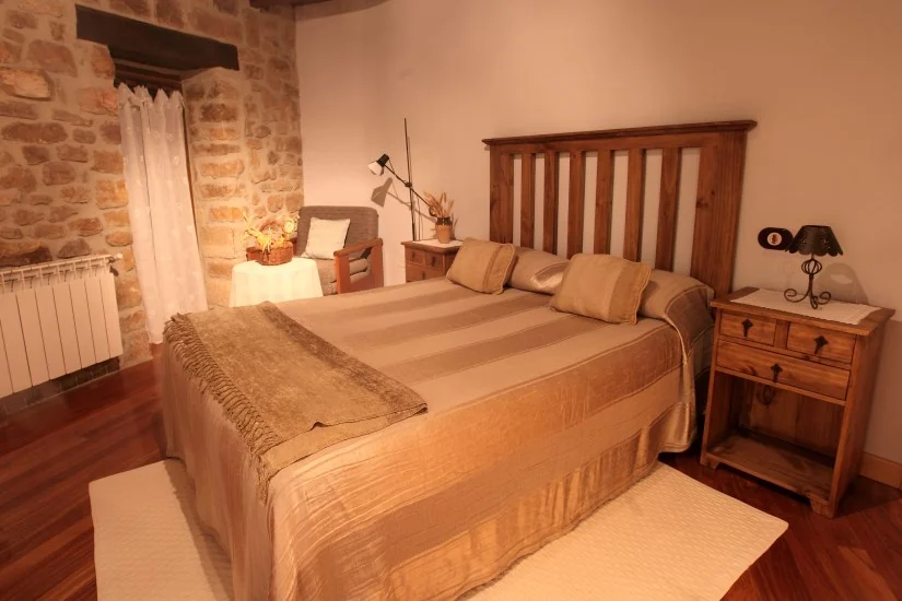 Dormitorio de la habitación Invierno de Casa Rural La Galana