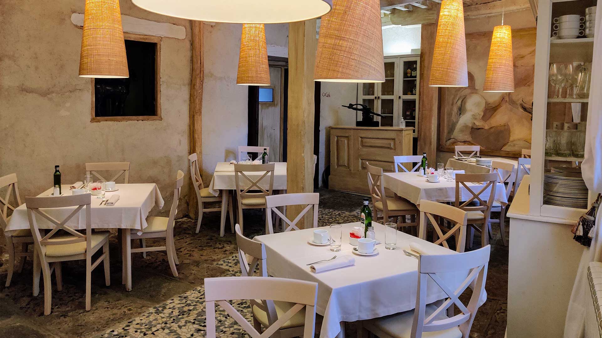 Salón del restaurante de Casa de la Sal