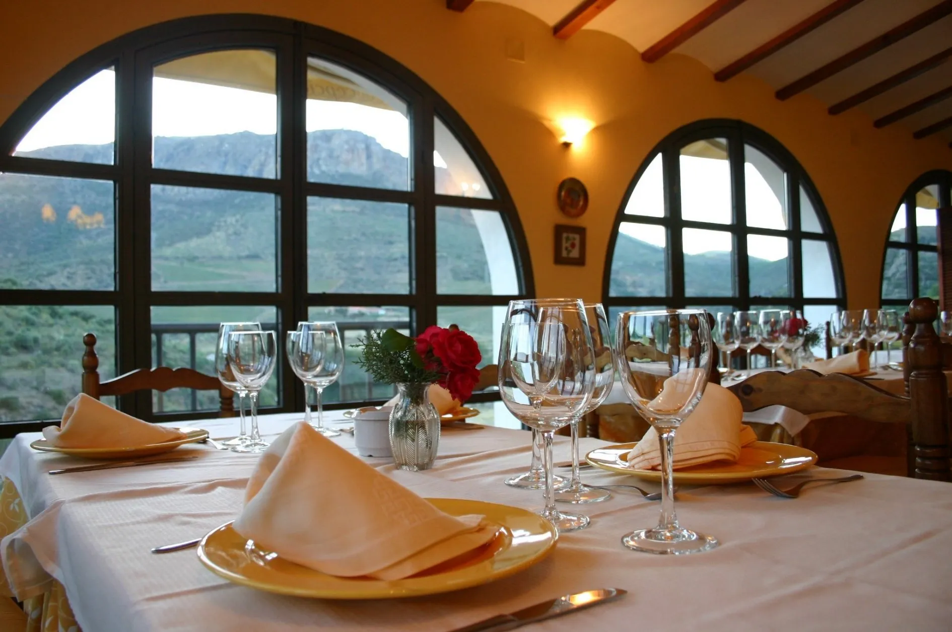 Comedor panorámico de Quinta de la Concepción en Hinojosa de Duero
