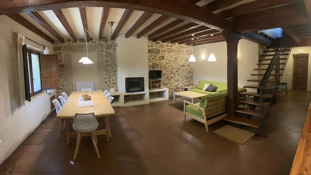 Salón comedor de la casa · El Corazón Verde