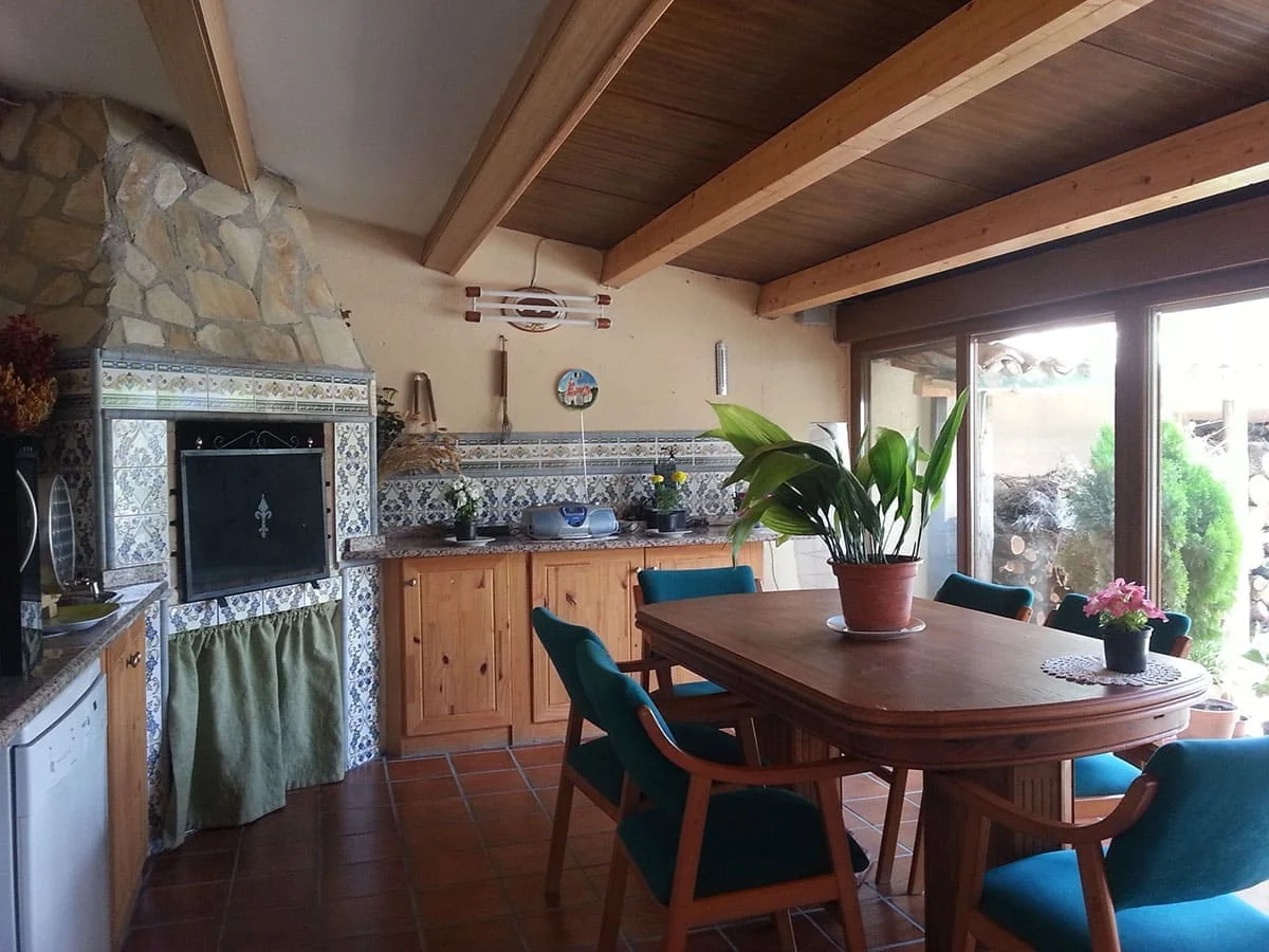 Comedor y cocina de la casa