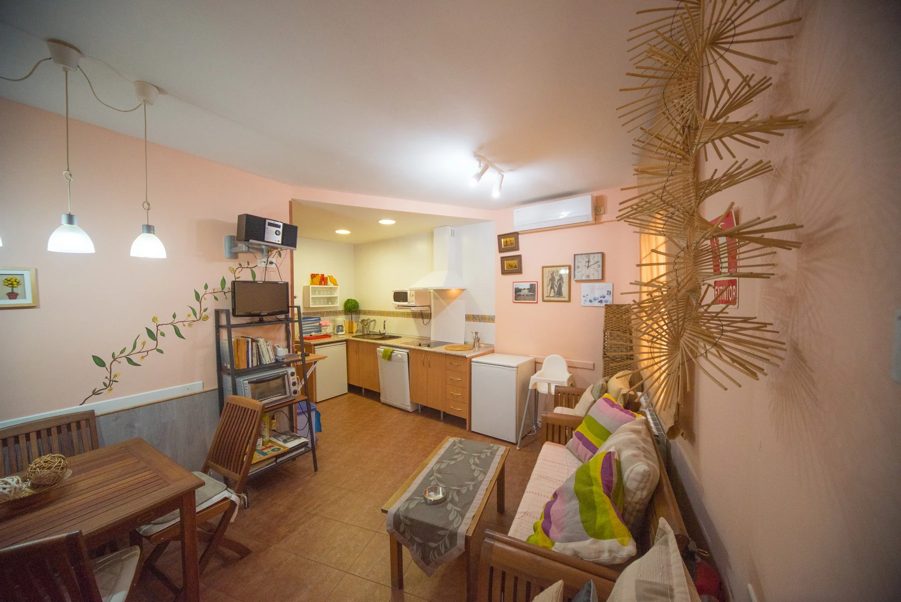 Salón, comedor y cocina de Casa Guadalupe I