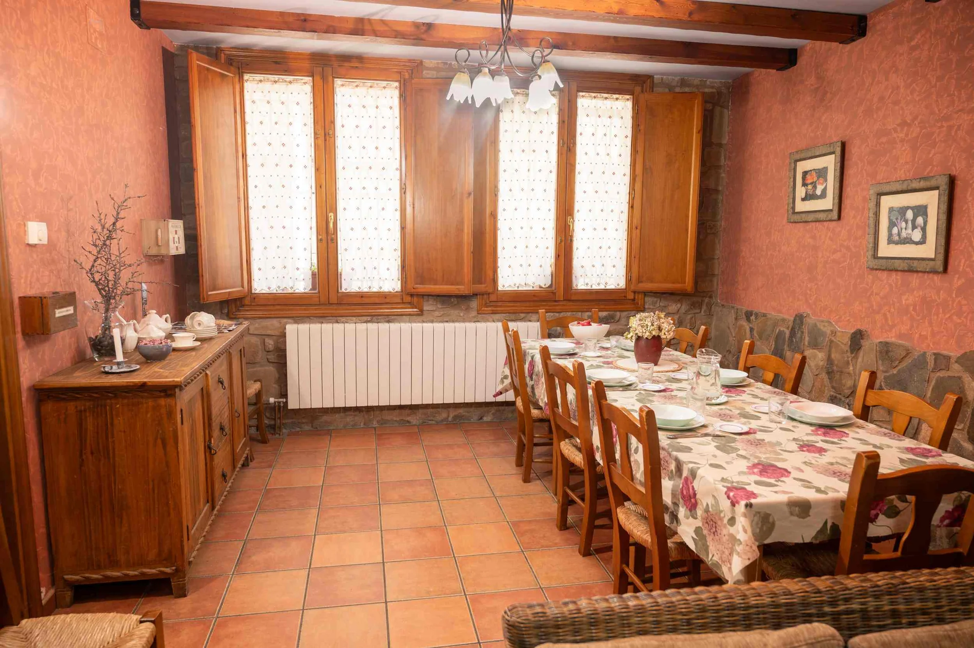 Comedor de la casa rural